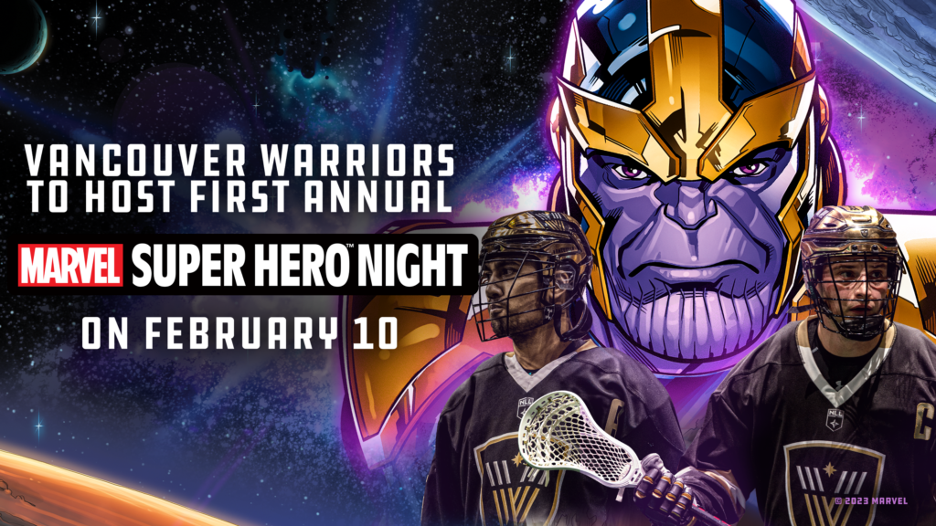 Vancouver Warriors Marvel Super Hero Night 2024 Press Release